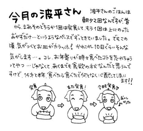 2014年12月の波平さん：波平さんと食欲