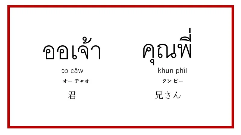 タイ語意味2