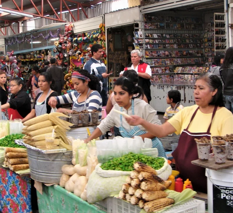メキシコ、グアナファトの市場