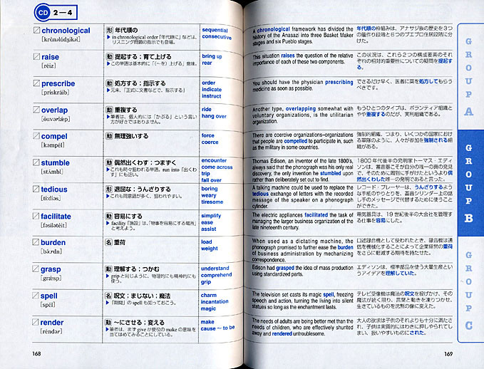 TOEFL iBT頻出英単語1700　CD BOOK