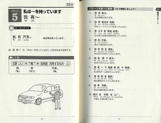 80パターンで話せる中国語会話　CD BOOK