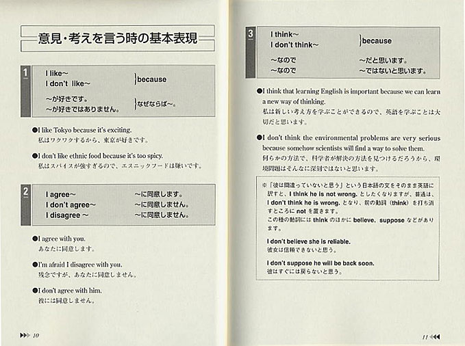 英語で意見・考えを言える表現2400